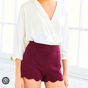 Cooperative Orchid Scalloped Shorts - Medium